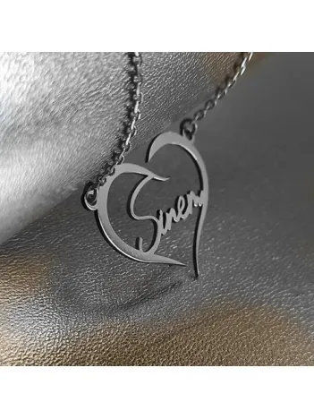 Kişiye Özel Kalp İçinde İmza İsim Yazılan Bayan Gümüş Kolye Zincir GKLGMSISIMY Kişiye Özel Kalp İçinde İmza İsim Yazılan Bayan Gümüş Kolye Zincir GKLGMSISIMY