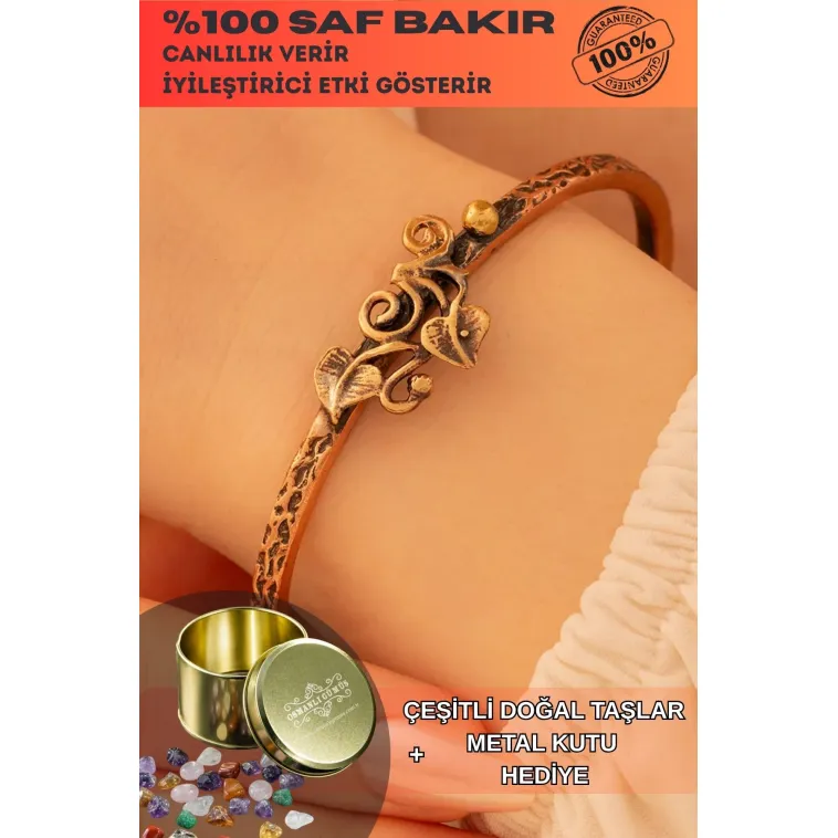 Kadın Bakır Bileklik - Ece Model Kadın Bakır Kelepçe Bileklik Bilezik Kadın Bakır Bileklik - Ece Model Kadın Bakır Kelepçe Bileklik Bilezik