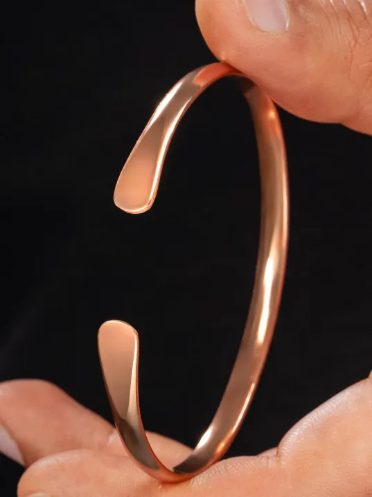 Erkek Kadın Bakır Bileklik - Harf Yazılabilir Lades Model Erkek Kadın Bileklik Bilezik