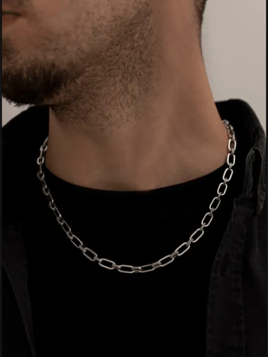 Erkek Kolye - Gemici Model Erkek Çelik Kolye - 316 L Paslanmaz Çelik Kolye