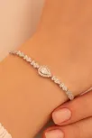 Kadın Gümüş Bileklik - Aylin Damla Model Zirkon Taşlı Kadın Bileklik Kadın Gümüş Bileklik - Aylin Damla Model Zirkon Taşlı Kadın Bileklik