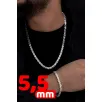 Erkek Gümüş Kolye Bileklik Set - Parlak Euro Kral Kolye Bileklik Gümüş Set Erkek Gümüş Kolye Bileklik Set - Parlak Euro Kral Kolye Bileklik Gümüş Set