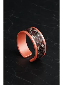 Kadın Bakır Yüzük - Rosewhite Model Özel Baskı Metal Kutu Ve Kuvars Taşı