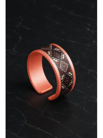 Kadın Bakır Yüzük - Rosewhite Model Özel Baskı Metal Kutu Ve Kuvars Taşı