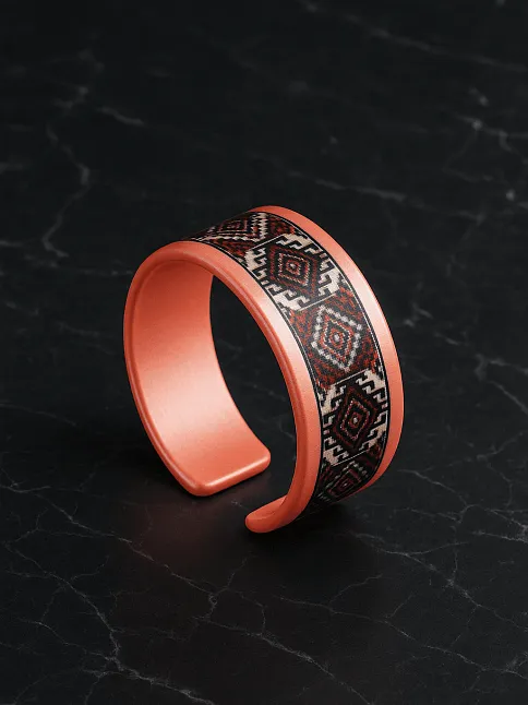 Kadın Bakır Yüzük - Rosewhite Model Özel Baskı Metal Kutu Ve Kuvars Taşı