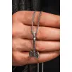 Viking Çift Başlı Savaş Baltası Erkek Gümüş Kolye 925 Ayar Mat Siyah Viking Çift Başlı Savaş Baltası Erkek Gümüş Kolye 925 Ayar Mat Siyah
