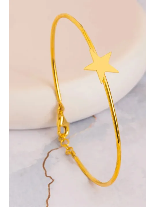 Kadın Gümüş Bileklik - El Yapımı Gümüş Yıldız Motifli Kadın Bileklik Kadın Gümüş Bileklik - El Yapımı Gümüş Yıldız Motifli Kadın Bileklik