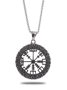 Ottoman Çelik Viking Rune Odin Sembolü Model Erkek Kolye Ckl0vkngodn-gms