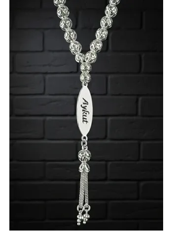 Erkek Gümüş Tespih - Çift Yön İsim Yazılabilir 925 Ayar Delikli Parlak Küre Kesim Tesbih Bilek Boy Erkek Gümüş Tespih - Çift Yön İsim Yazılabilir 925 Ayar Delikli Parlak Küre Kesim Tesbih Bilek Boy