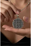 İsmi Azam Ve Yedi Ayetler Vefki Çift Taraflı Kadın Gümüş Kolye İsmi Azam Ve Yedi Ayetler Vefki Çift Taraflı Kadın Gümüş Kolye