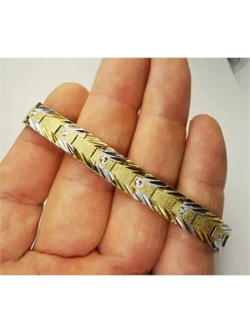 İMİTASYON ÇELİK BAYAN BİLEZİK BİLEKLİK ALTIN İŞÇİLİKLİ