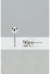 Kadın Gümüş Küpe - 4 mm 925 Ayar Gümüş Top Küpe