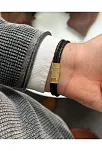 Erkek Bileklik - Deri Erkek Bileklik - Taşlı Erkek Bileklik - Snake Model-Gold