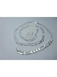 FİGARO GÜMÜŞ ERKEK KOLYE ZİNCİR KALIN MODEL 6MM
