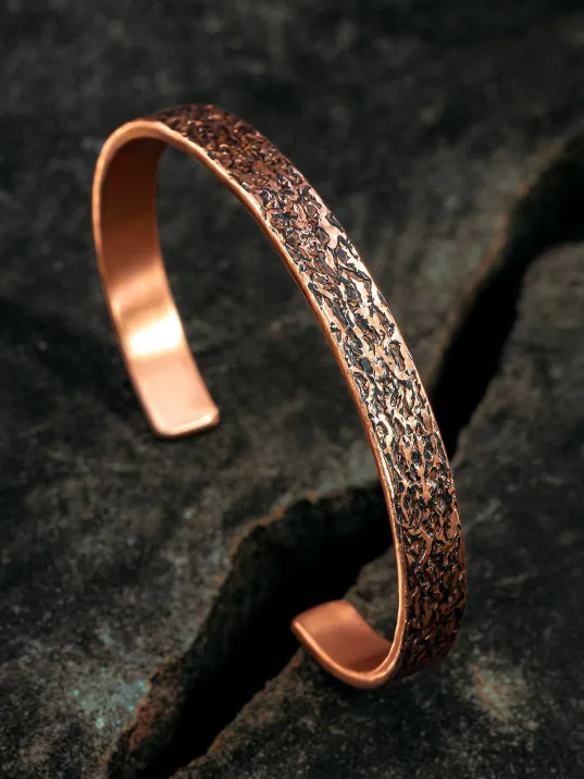 Ağaç Kabuğu Model Bakır Bileklik El Işçiliği Kelepçe Metal Kutu Doğal Taşlar Kadın Erkek Bilezik Ağaç Kabuğu Model Bakır Bileklik El Işçiliği Kelepçe Metal Kutu Doğal Taşlar Kadın Erkek Bilezik