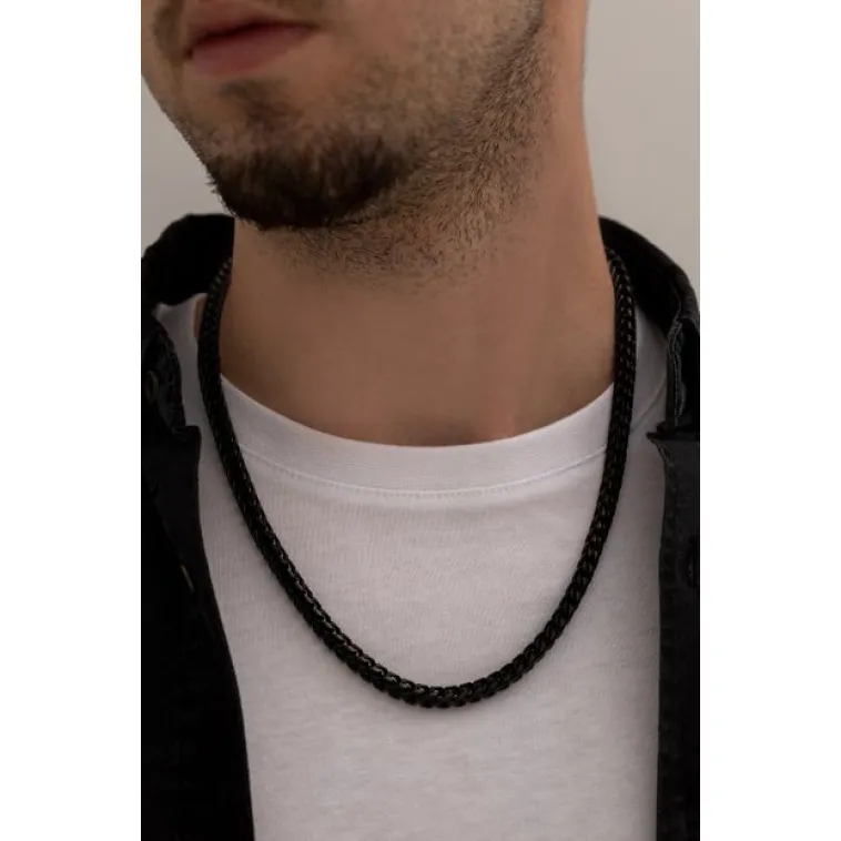 Erkek Çelik Kolye Kare Model Paslanmaz Çelik Kolye Erkek Çelik Kolye Kare Model Paslanmaz Çelik Kolye