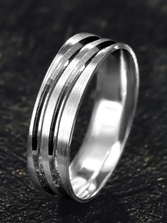 Erkek Gümüş Alyans - Zarif 925 Ayar Erkek Yüzük