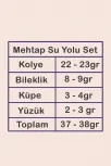 Kadın Gümüş Takı Seti - Mehtap Baget Taşlı Kolye, Bileklik, Yüzük, Küpe Tam Set Kadın Gümüş Takı Seti - Mehtap Baget Taşlı Kolye, Bileklik, Yüzük, Küpe Tam Set