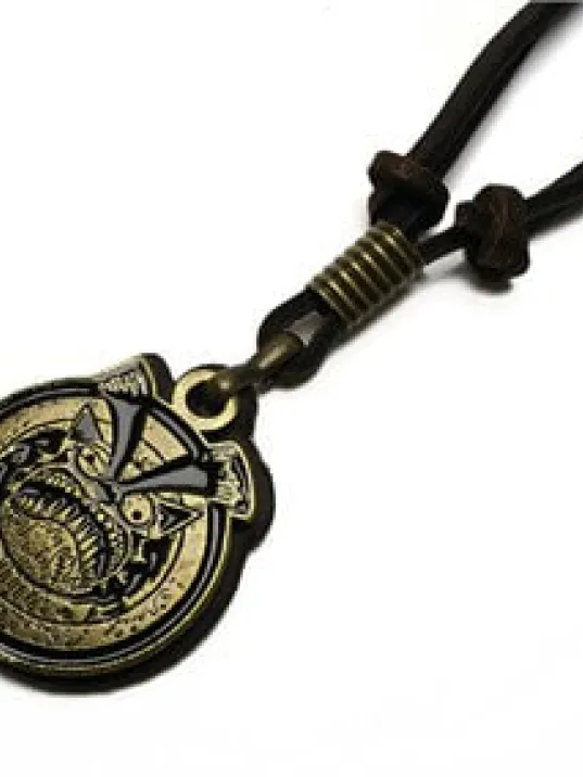 Kötü Kedi Şerafettin Erkek Deri Kolye