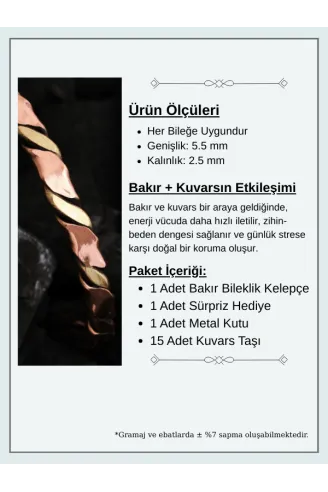 Kadın Bakır Bileklik - Sirayet Kadın Bakır Kelepçe Bileklik Bilezik