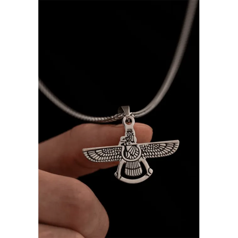 Ahura Mazda Erkek Kolye - Kadın Kolye - Ahura Mazda Model Çelik Kolye Ahura Mazda Erkek Kolye - Kadın Kolye - Ahura Mazda Model Çelik Kolye