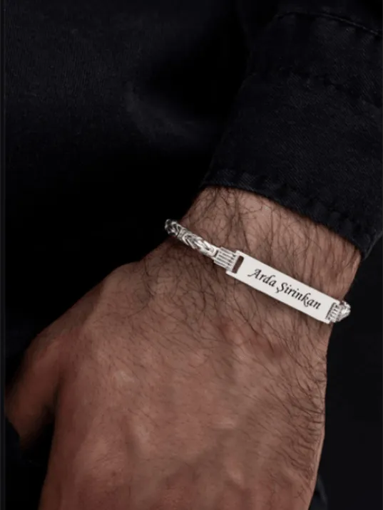 Erkek Bileklik Kalın Künye - Erkek Gümüş Bileklik Künye 925 Ayar Gümüş Erkek Bileklik Kalın Künye - Erkek Gümüş Bileklik Künye 925 Ayar Gümüş
