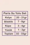 Kadın Gümüş Takı Düğün Seti - Paris Su Yolu 925 Ayar Kolye Bileklik Yüzük Küpe Tam Set Kadın Gümüş Takı Düğün Seti - Paris Su Yolu 925 Ayar Kolye Bileklik Yüzük Küpe Tam Set