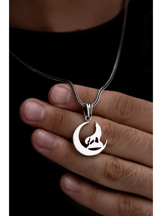 Bozkurt Erkek Gümüş Kolye Zincir Bozkurt Erkek Gümüş Kolye Zincir