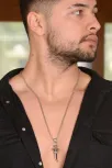 Haç Motifli Kılıç Çelik Erkek Kolye Zincir Cklhcklckl1-gms Haç Motifli Kılıç Çelik Erkek Kolye Zincir Cklhcklckl1-gms