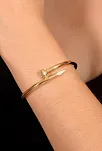 Kadın Çelik Bileklik - Çivi Model Çelik Bileklik Altın