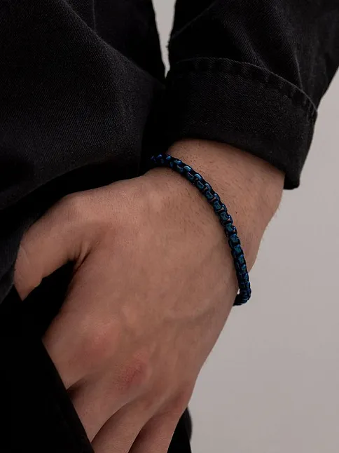 Erkek Çelik Bileklik - Ottoman 5.5mm Polo Erkek Bileklik Künye Ince Model