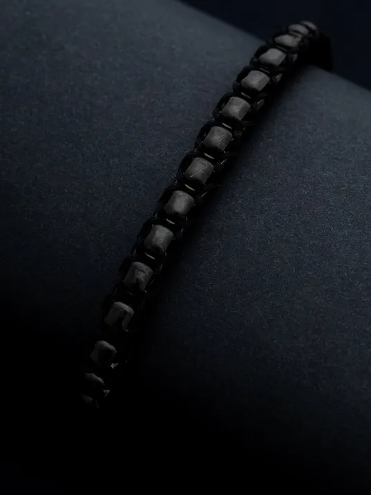 Erkek Siyah Polo Model Çelik Bileklik - Çelik Siyah Polo Model Bileklik