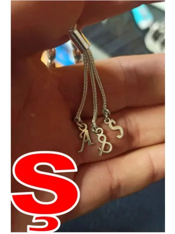 Tespih Püskülü İçin Gümüş Harf ve Şekil