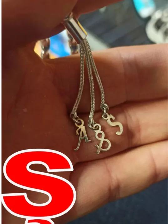 Tespih Püskülü İçin Gümüş Harf ve Şekil