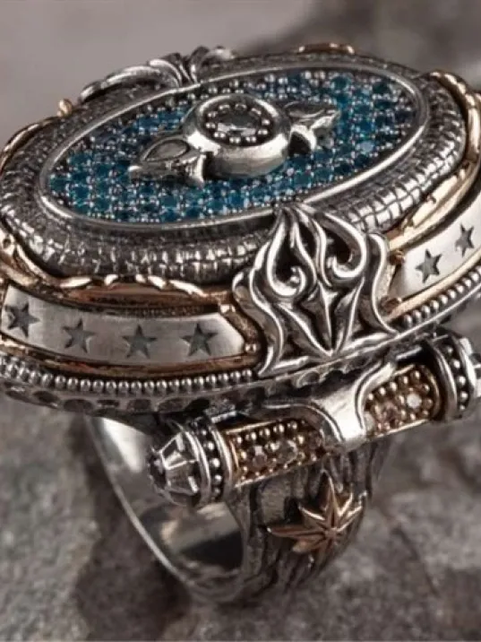 İslam Usta Tasarımı Şaheste Gümüş Erkek Yüzük