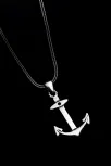 Gemi Çapası Gümüş Erkek Kolye Zincir Orta Boy Gemi Çapası Gümüş Erkek Kolye Zincir Orta Boy