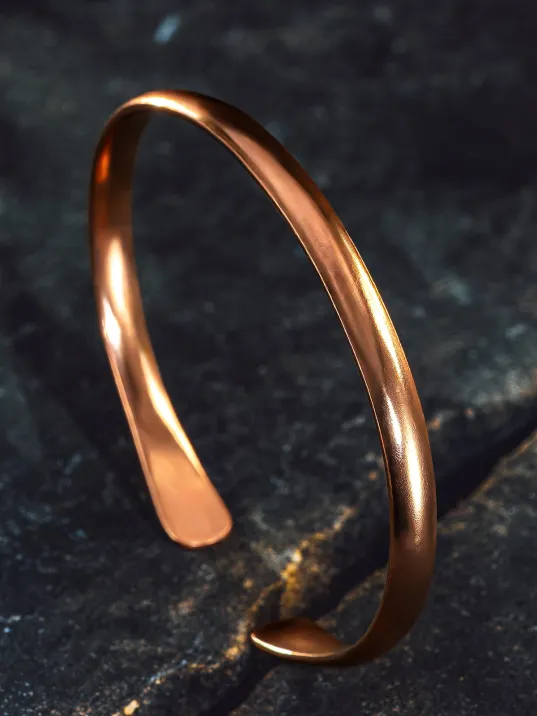 Erkek Kadın Bakır Bileklik - Harf Yazılabilir Lades Model Erkek Kadın Bileklik Bilezik