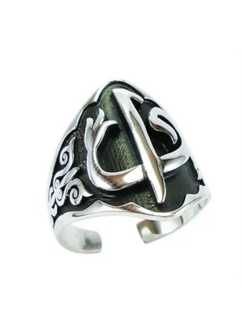 Vavelif Zihgir Okçu Gümüş Erkek Yüzük