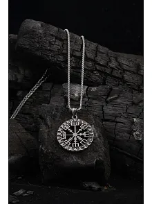 Ottoman Çelik Viking Rune Odin Sembolü Model Erkek Kolye Ckl0vkngodn-gms