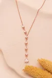 Zirkon Taşlı Rose Damla Model Kadın Gümüş Kolye GKLZRKNTDML-ROS Zirkon Taşlı Rose Damla Model Kadın Gümüş Kolye GKLZRKNTDML-ROS