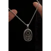 Erkek Kolye - Antik Mısır Horusun Gözü Ve Şahin Kabartmalı Siyah Taşlı Çelik Erkek Kolye Erkek Kolye - Antik Mısır Horusun Gözü Ve Şahin Kabartmalı Siyah Taşlı Çelik Erkek Kolye