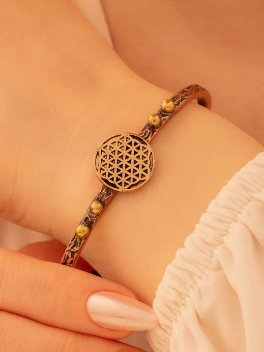 Kadın Bakır Bileklik - Lotus Çiçeği Model Kadın Bakır Kelepçe Bileklik Bilezik Kadın Bakır Bileklik - Lotus Çiçeği Model Kadın Bakır Kelepçe Bileklik Bilezik