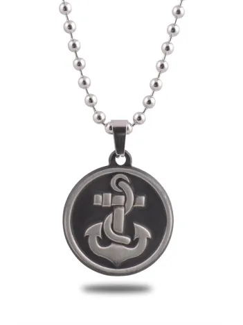 OttoMan Gemi Çapası Erkek Çelik Zincir Kolye CKLGEMICAPA-GMS