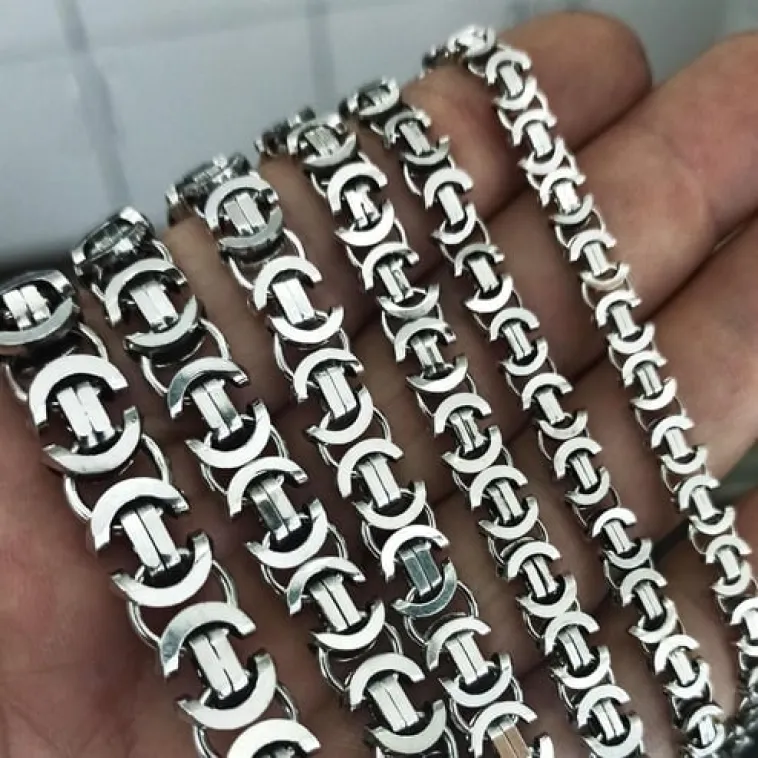925 Ayar Gümüş Erkek Bileklik Künye Oksitli Euro Kral Model 925 Ayar Gümüş Erkek Bileklik Künye Oksitli Euro Kral Model