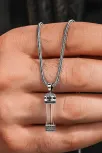 Erkek Gümüş Kolye - Dua Eklenebilir Tılsım Tüp Cevşen Haznesi Erkek Gümüş Kolye - Dua Eklenebilir Tılsım Tüp Cevşen Haznesi