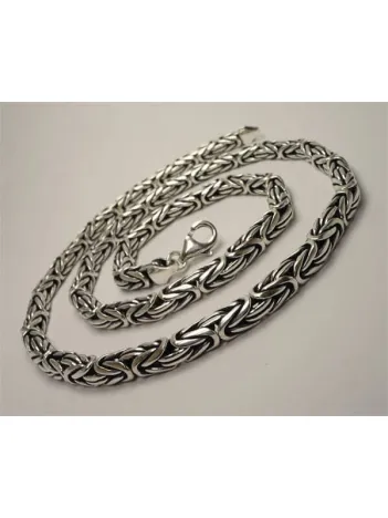 Kral Erkek Gümüş Zincir Kolye 5,2mm Kalın Model