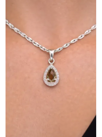 Kadın Gümüş Kolye Küpe Set - Zarif Mini Zultanit Taşlı Kadın Gümüş Set Kadın Gümüş Kolye Küpe Set - Zarif Mini Zultanit Taşlı Kadın Gümüş Set