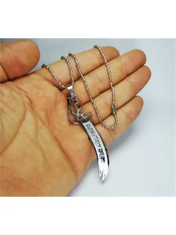 Erkek Çelik Zülfikar Zincir Kolye Büyük Boy