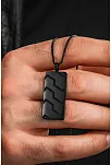 Blackstone Vortex Desenli Erkek Kolye 3.5 cm Parlak Çelik Kararmaz Polo Zincir