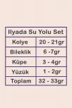 İlyada Bayan Zirkon Taşlı Gümüş Su Yolu Set - Kolye, Bileklik, Küpe, Yüzük İlyada Bayan Zirkon Taşlı Gümüş Su Yolu Set - Kolye, Bileklik, Küpe, Yüzük